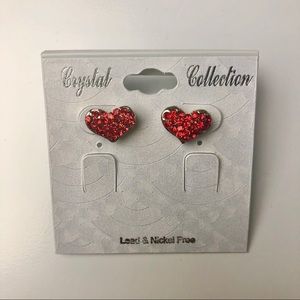 Crystal Heart Earrings in Time for Valentine’s Day